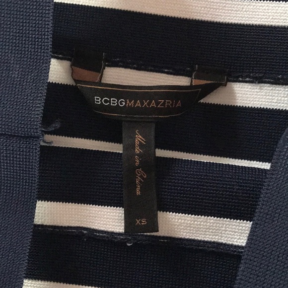 BCBG Bodycon Striped Skirt - Picture 4 of 6